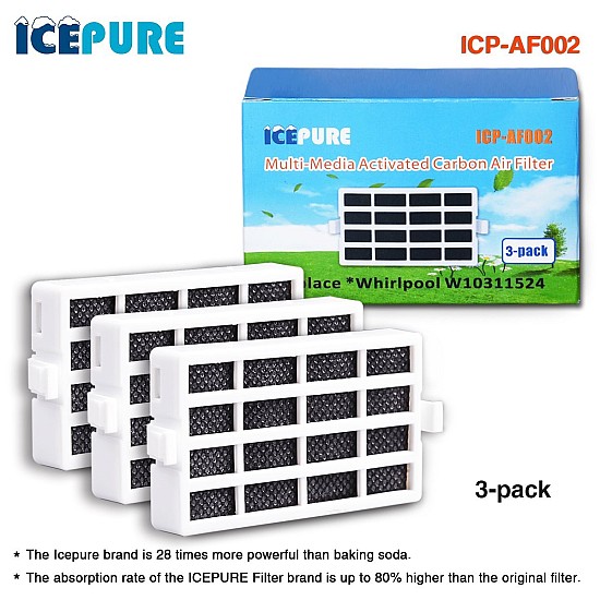 Icepure Filtre à air pour Whirlpool Microban ANT001 / 481248048172 (3 St.) Icepure Filtre à air pour Whirlpool Microban ANT001 / 481248048172 (3 St.)